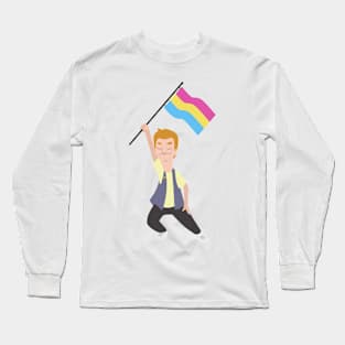 Jimmy Jr. x Pansexual Flag Long Sleeve T-Shirt